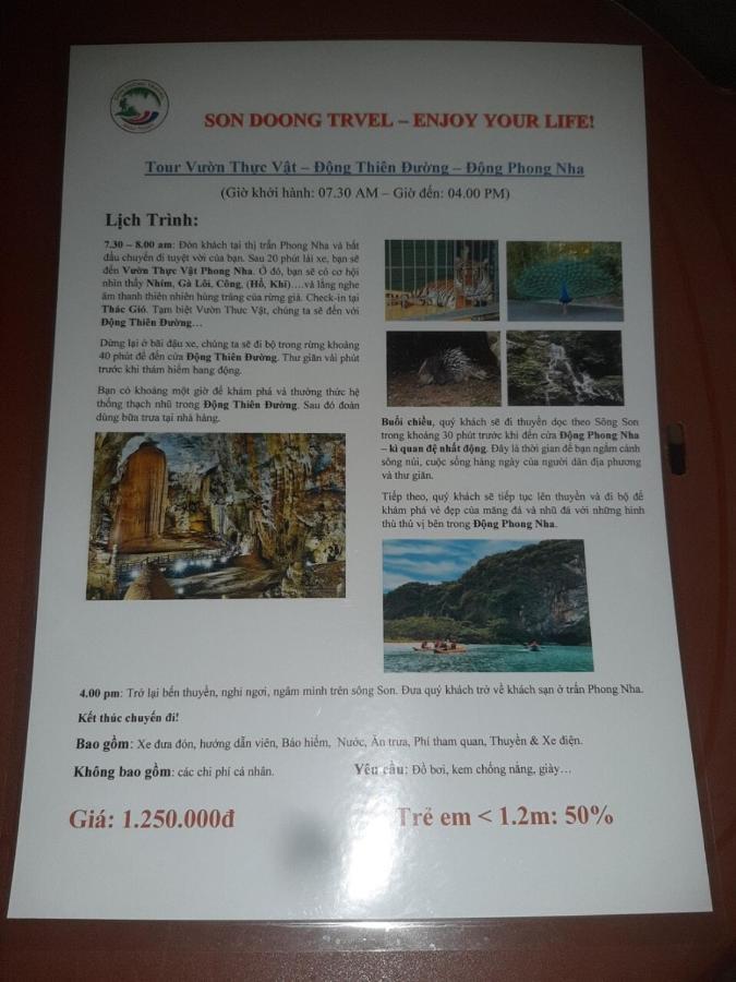 Paradise Hotel Phong Nha Dış mekan fotoğraf